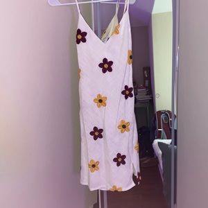 Showpo white floral dress